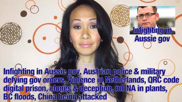 Infighting in Aussie gov, Austrian police & military defying gov orders, Violence in Netherlands 22-11-2021