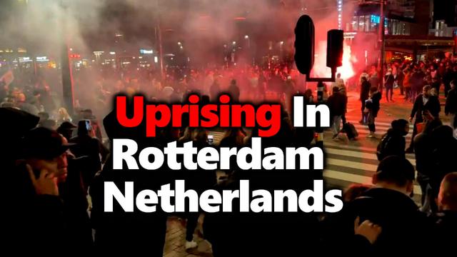 Protestor Shot & Killed By Cop? Big Protest Against Mandatory Vaccines & Discrimination In Rotterdam 19-11-2021