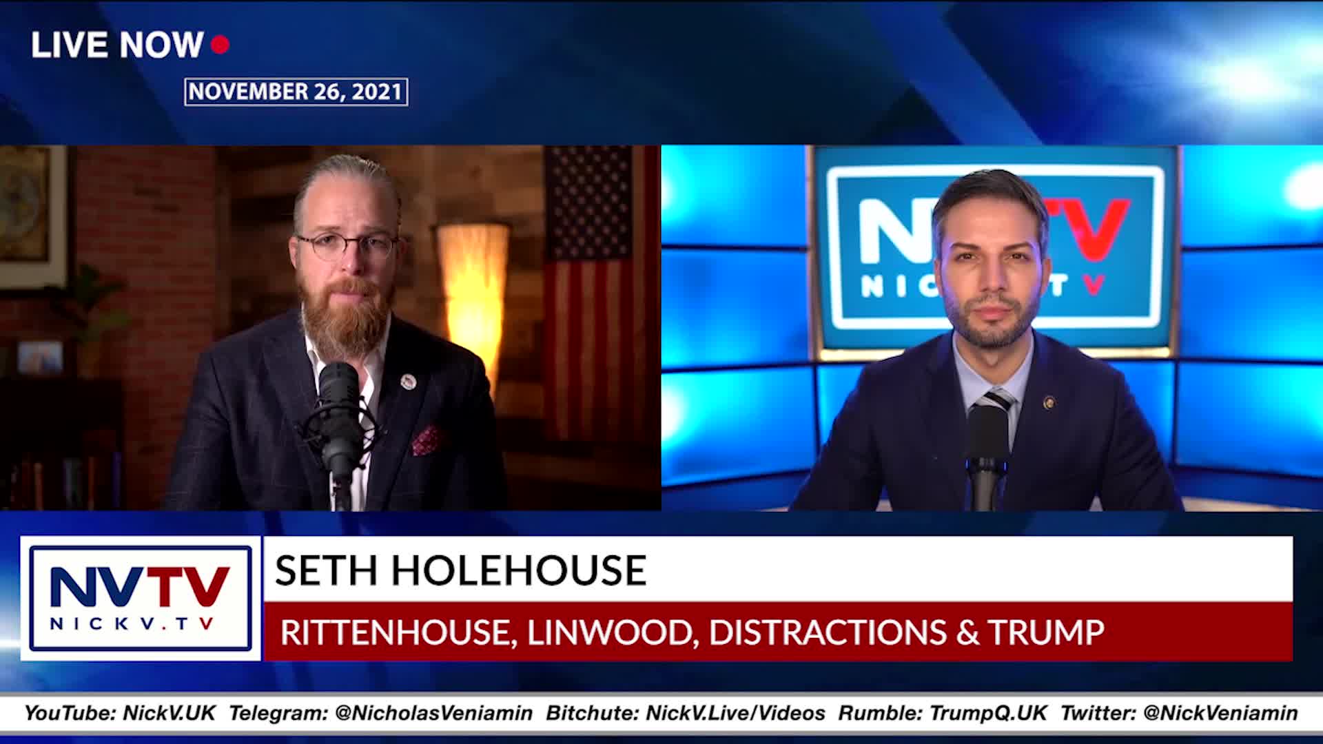 Seth Holehouse Discusses Rittenhouse, Lin Wood, Distractions & Trump with Nicholas Veniamin 26-11-2021