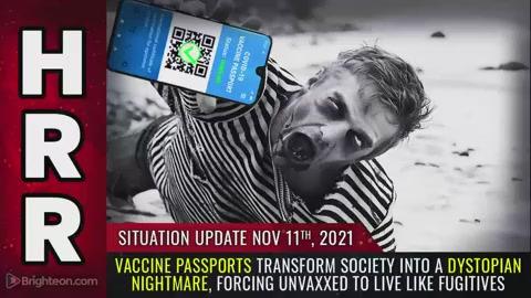 Situation Update, Nov 11, 2021 - Vaccine passports transform society into a dystopian NIGHTMARE, ... 11-11-2021