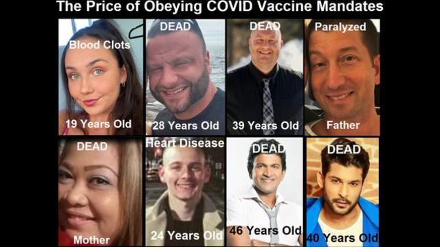 These people obeyed the vaccine mandates. Look what happened to them... 2-11-2021