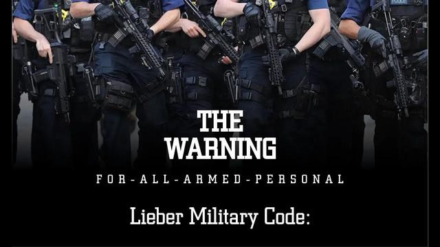 THE WARNING - LIEBER CODES - CODES OF MILITARY CONDUCT BY INVADING ARMIES DURING WAR 10-12-2021