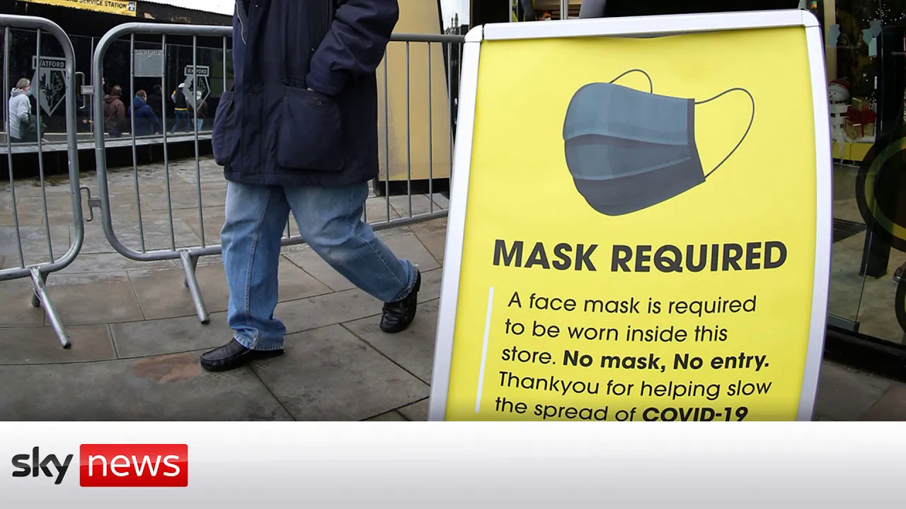 COVID-19: Mask-wearing to end as COVID restrictions axed in The UK 19-1-2022