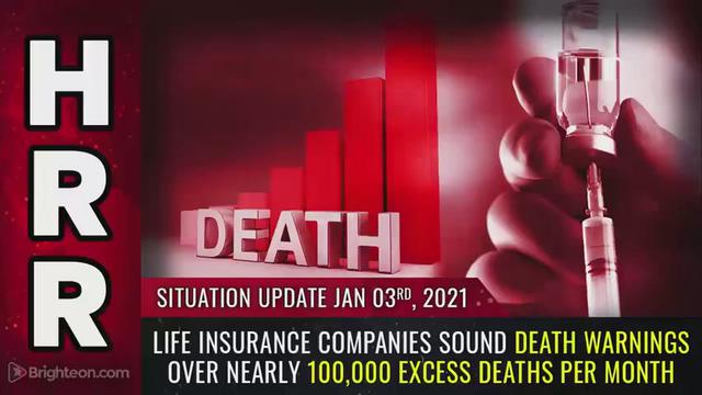 Situation Update, 01/03/21 - Life Insurance companies sound DEATH WARNINGS... 3-1-2022