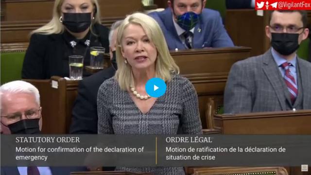 Candace Bergen Goes On A Six-Minute Tirade Against Trudeau's Invocation Of The Emergencies Act 19-2-2022