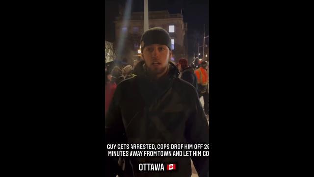 🇨🇦 This backs up another video when Chris sky said that all the arrests are BS 19-2-2022