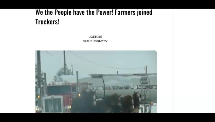 We the People have the Power! Farmers joined Truckers! End of Occupation Incoming! 4-2-2022