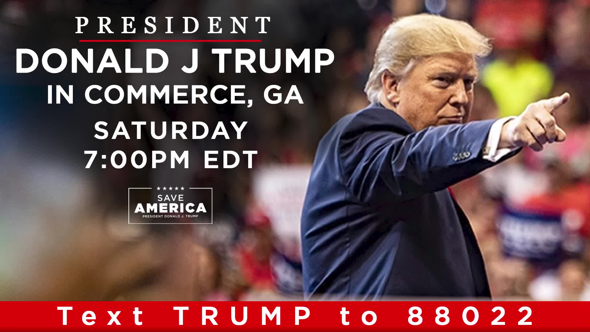 LIVE: President Donald J. Trump in Commerce, GA 26-3-2022