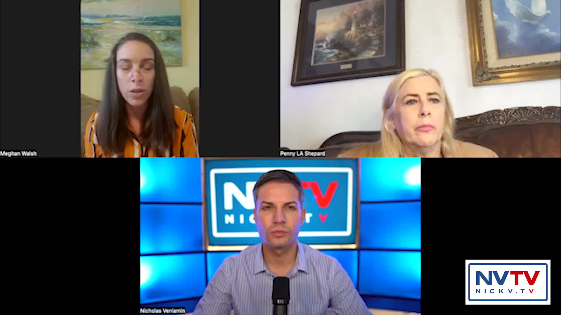 Meghan & Penny Discuss Military Industrial Entertainment Complex with Nicholas Veniamin 4-3-2022