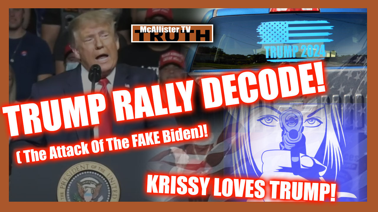 TRUMP OHIO RALLY DECODE! STOCK DROP MARKER? FAKE BIDEN! KRISSY LOVES TRUMP! 26-4-2022