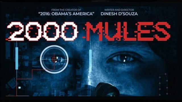 2000 Mules - documentary film by Dinesh Joseph D"Souza 8-5-2022