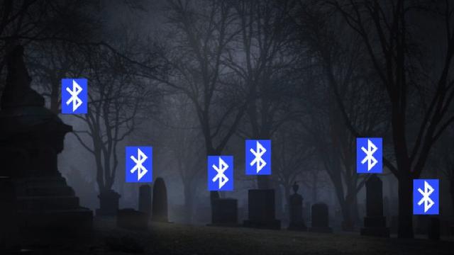 Bluetooth signals from beyond the grave. Covid19 shot Bluetooth signals in the graveyard! 16-54-2022