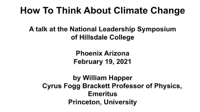 Is There a Climate Crisis? The Science Says Not Now and Not in the Future 25-5-2022