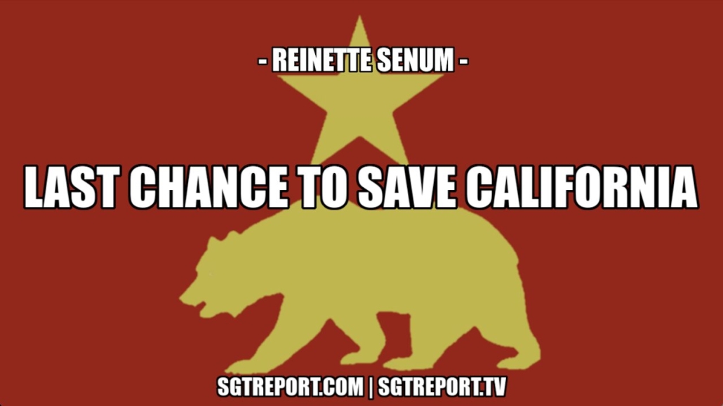 MUST HEAR: THE LAST CHANCE TO SAVE CALIFORNIA -- REINETTE SENUM 17-5-2022