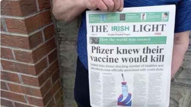 News Of Pfizers Crimes Are Being Hand Delivered To Homes By Irish Patriots 19-5-2022