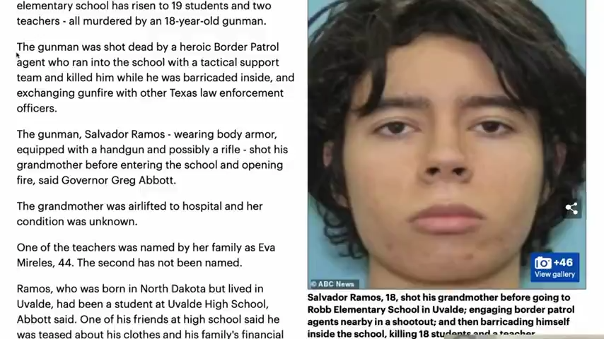 Something Stinks About the Texas Elementary School Shooting 25-5-2022