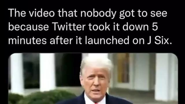 The Twitter Deleted Trump Jan 6 Speech - After He was Set Up By Democrats 10-5-2022