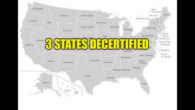 06/21/2022 – 3 States Decertified! Prayers changes things!! 21-6-2022