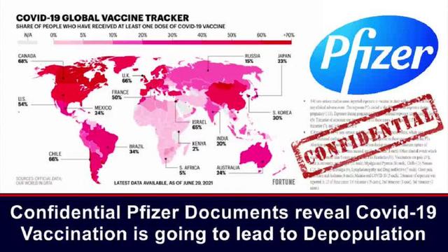 CONFIDENTIAL PFIZER DOCUMENTS COVID-19 VACCINATION LEAD TO DEPOPULATION 9-6-2022