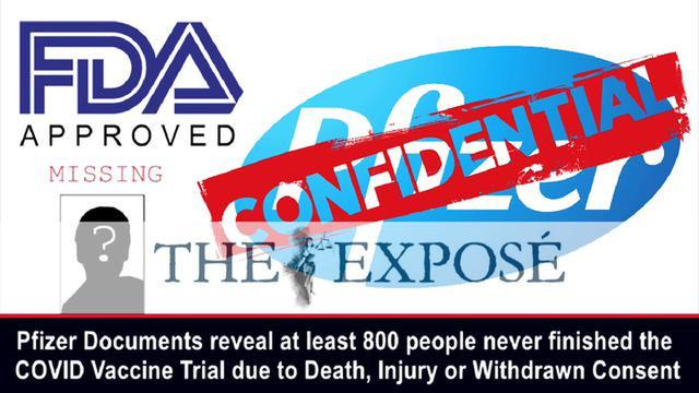 Pfizer Docs reveal 800 people never finished the C19 Vax Trial due to Death & Injury 16-6-2022