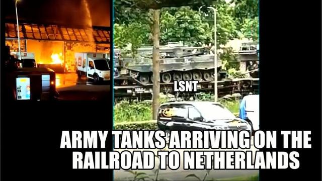 BREAKING - HUGE SUPERMARKET FIRE & ARMY TANKS ARRIVING IN THE NETHERLANDS - IT'S WARMING UP 11-7-2022