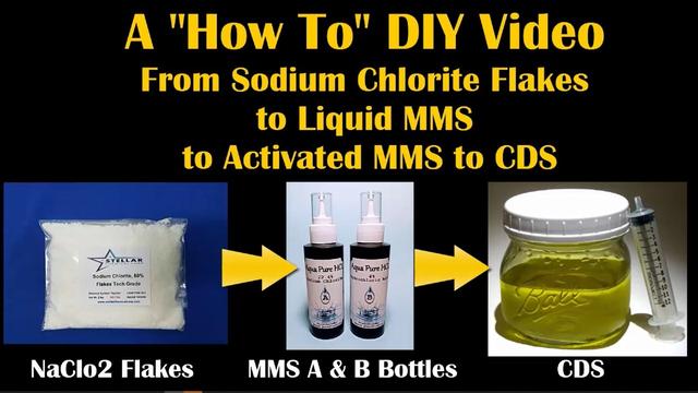 From Flakes to MMS to CDS: A Chlorine Dioxide "How To" (comprehensive) Video for making it at home 19-8-2022