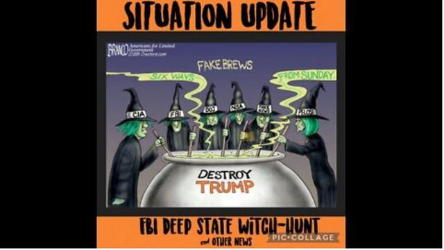 Situation Update: Another Trump Witch Hunt! FBI-Deep State Witch Hunt Backfires! Trump To Be 16-8-2022