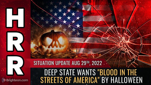 Situation Update, Aug 29, 2022 - Deep state wants "blood in the streets of America" by Halloween 29-8-2022