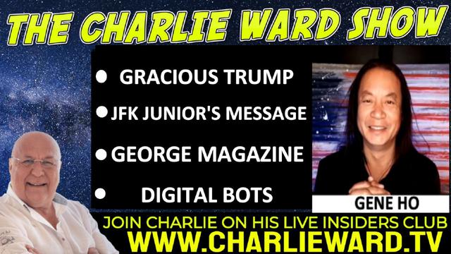 GRACIOUS TRUMP, JFK JUNIOR'S MESSAGE, GEORGE MAGAZINE WITH GENE MO & CHARLIE WARD 26-9-2022