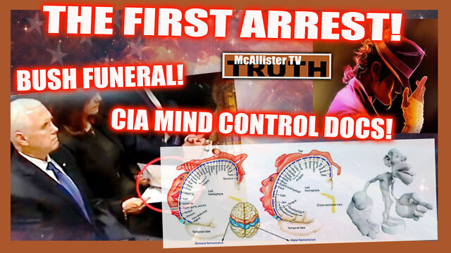 FIRST ARREST! BUSH FUNERAL! CIA GATEWAY DOC! HOMUNCULUS! FREEMASON HANDS! 20-10-2022