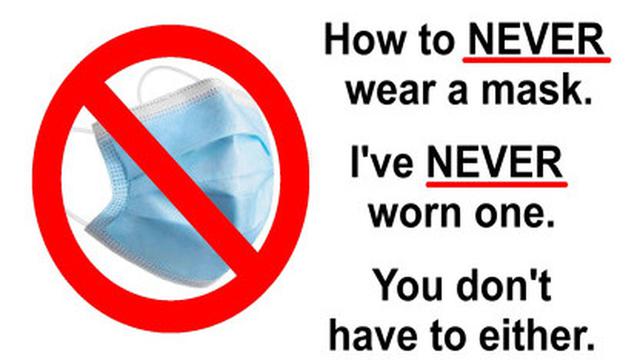 How to never wear a mask I never have and neither should you 12-10-2022