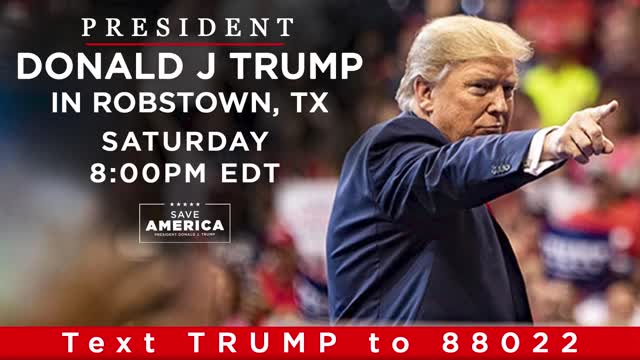 LIVE: President Donald J. Trump in Robstown, TX 20-10-2022
