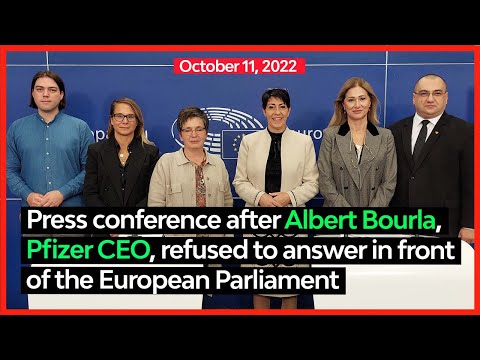 Press conference after Pfizer CEO Albert Bourla refused to answer in front of European Parliament 11-10-2022