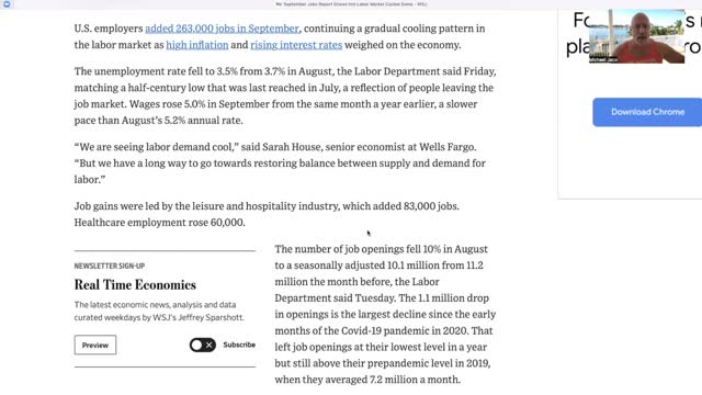 The stock market didn't like the strong job numbers. What kind of system is that? A Not See'r type 7-10-2022