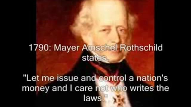 1790 Mayer Amschel Rothschild "Let me issue and control a nations money and I care not who writes it" 17-11-2022