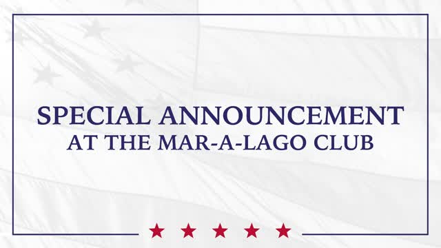 LIVE: President Donald J. Trump Holds Special Announcement at the Mar-a-Lago Club 15-11-2022