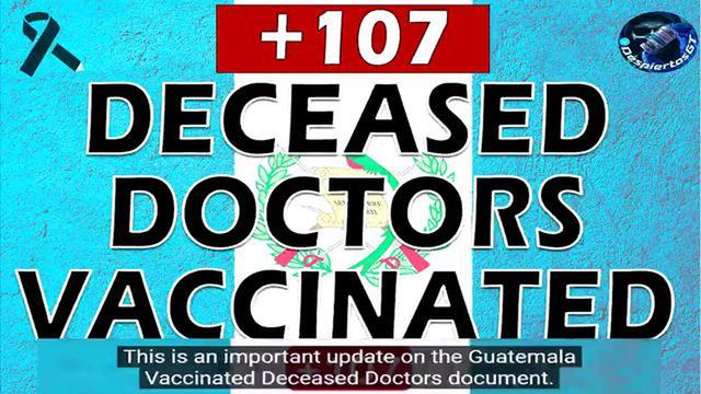 Over 100 dead vaxed doctors - The vax dates vs. the death dates are stunning 24-11-2022