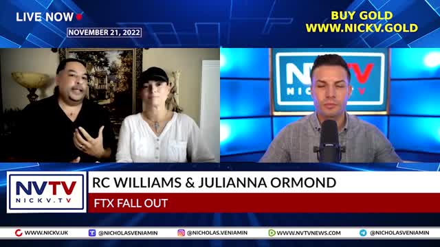 RC Williams & Julianna Ormond Discuss FTX Fall Out with Nicholas Veniamin 21-11-2022