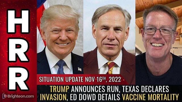 Situation Update, 11/16/22 - Trump announces run, Texas declares invasion 16-11-2022