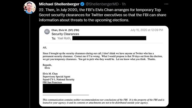 12/19/2022 - Twit Files 6&7 - Did FBI Elvis perjure himself? 15 days til new Congress! It's ON! 19-12-2022