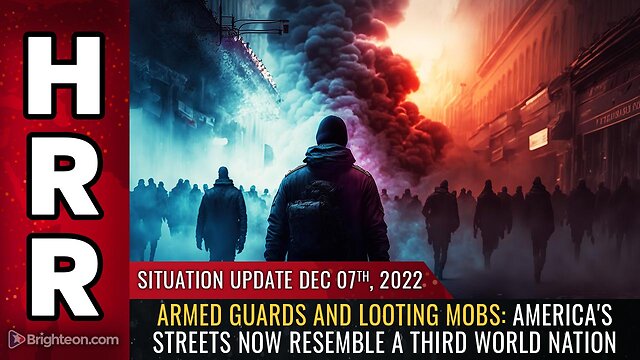 Situation Update, 12/7/22 - Armed guards and looting mobs 7-12-2022