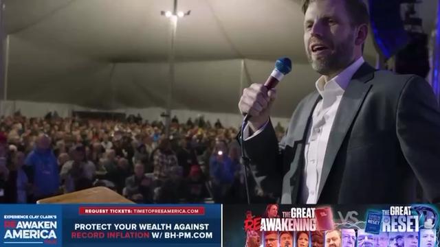 Eric Trump Speaking At A Rally 21-1-2023