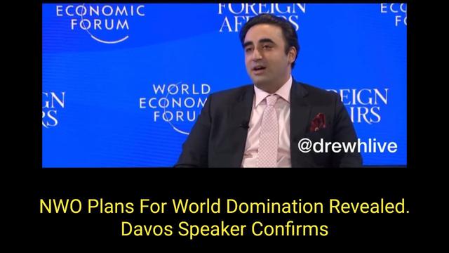 NWO Plans For World Domination Revealed: Davos Speaker Confirms 21-1-2023