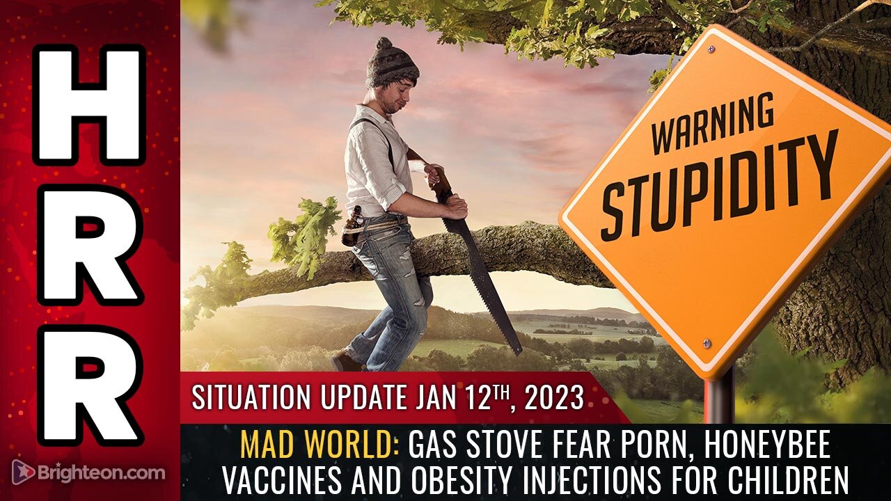 Situation Update, 1/12/23 - MAD WORLD: Gas stove fear porn, honeybee vaccines 12-1-2023