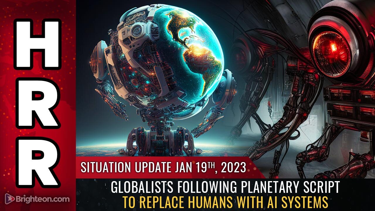 Situation Update, 1/19/23 - Globalists following planetary script to REPLACE HUMANS 19-1-2023