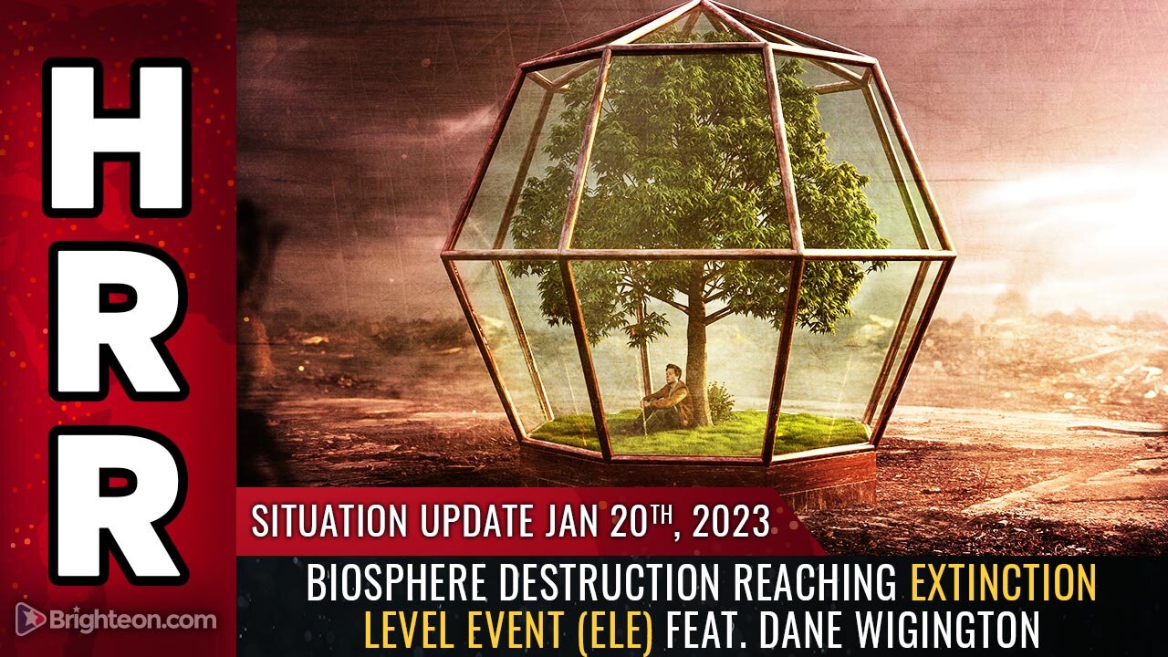 Situation Update, 1/20/23 - Biosphere destruction reaching EXTINCTION LEVEL EVENT (ELE) 20-1-2023