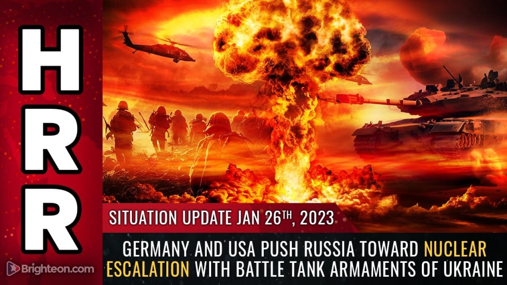 Situation Update, 1/26/23 - Germany and USA push Russia toward nuclear escalation 26-1-2023