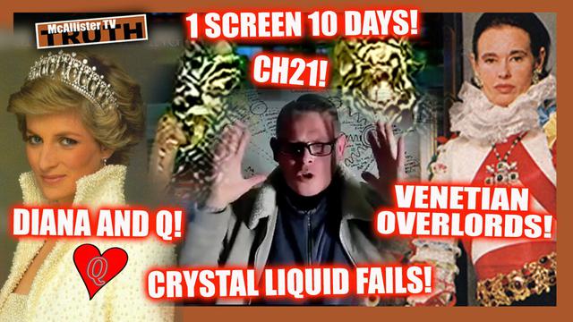 ONE SCREEN...10 DAYS! CRYSTAL LIQUID FAILS! ROYALS ARE BODY-SNATCHED! DIANA ANDQ! 24-2-2023