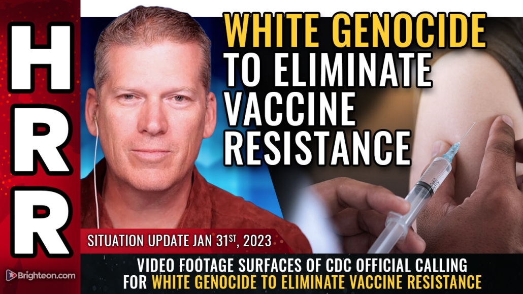 Situation Update, 1/31/2023 - Video footage surfaces of CDC official calling for WHITE GENOCIDE 31-1-2023