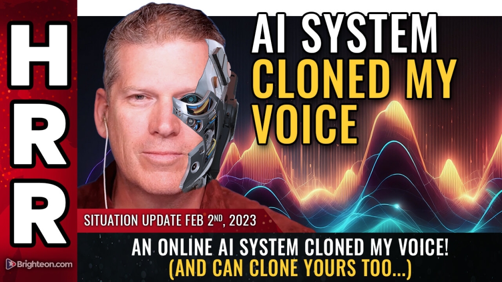 Situation Update, Feb 2, 2023 - An online AI system CLONED my voice! 2-2-2023